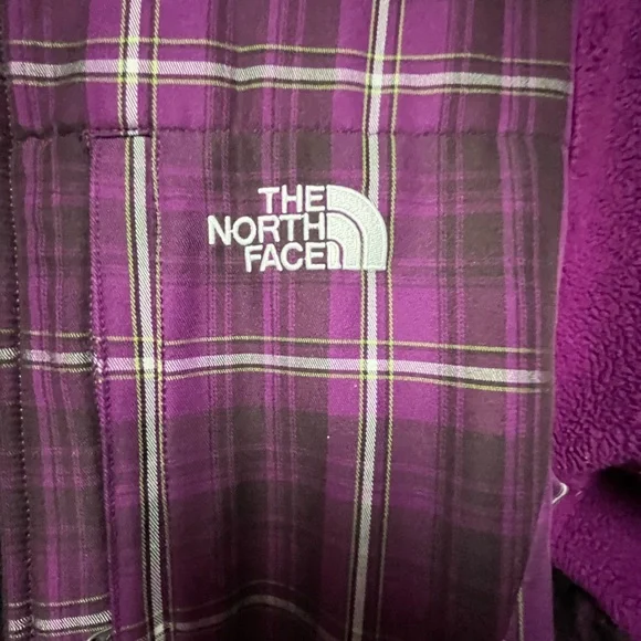 The North Face Purple Checkered Fleece Jacket - Picture 6 of 10
